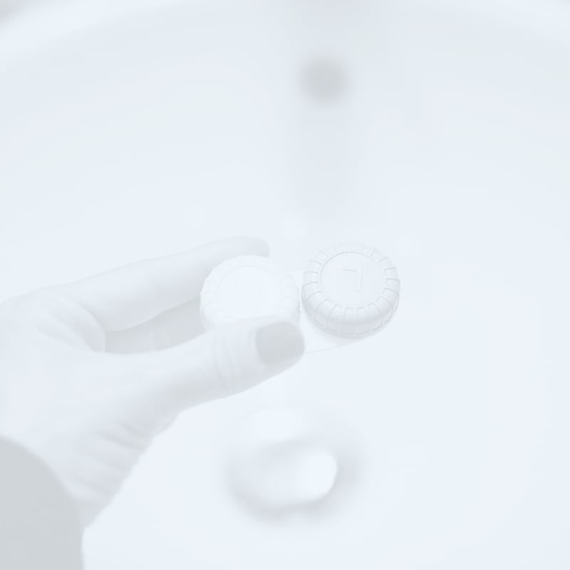 Contact Lens ghosted image